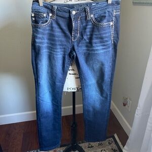 Miss Me Dark Blue Skinny Jeans